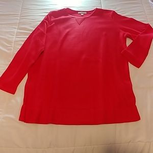 NWT Woman Within Sherpa Red Sweatshirt